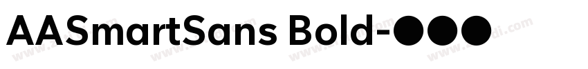 AASmartSans Bold字体转换